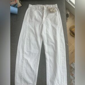 NWT MOTHER The Full-Pipe Ankle in Picket Fence Size 27